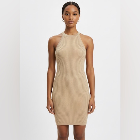 Forever 21 Ribbed Dress - Tan - Picture 1 of 6